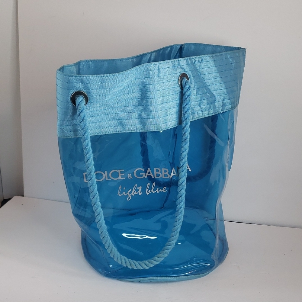 Dolce & Gabbana Light Blue Parfums Beach Tote Bag